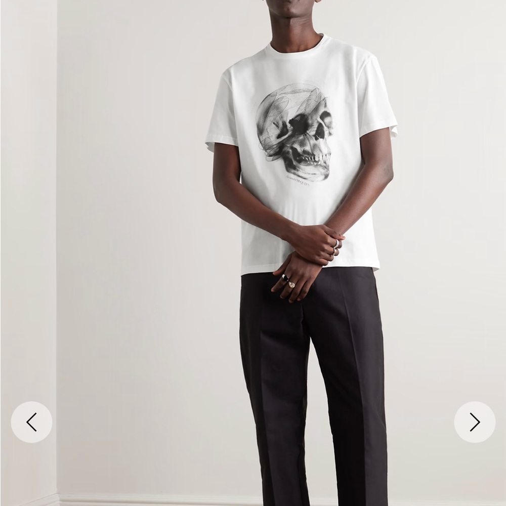 ALEXANDER MCQUEEN Logo-Print Cotton-Jersey T-Shirt - Picture 5 of 6